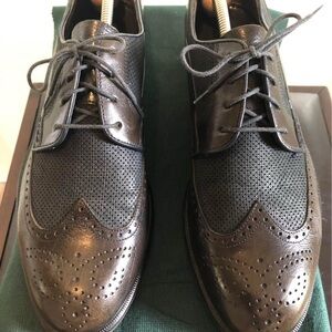 Classic Oxford Blue Men's Dress Shoes